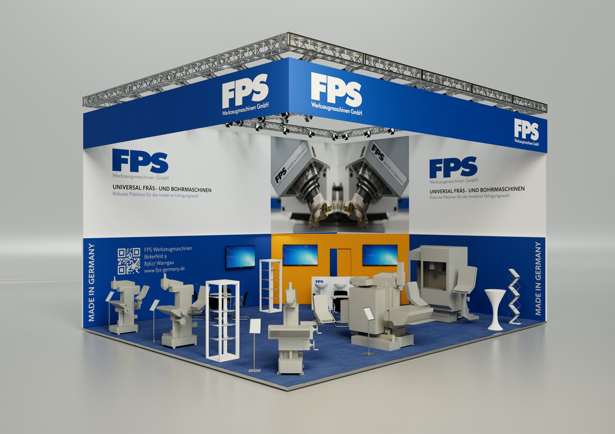Messestand - Firma FPS Werkzeugmaschinen GmbH - AMB 2026 - Stand 7C72