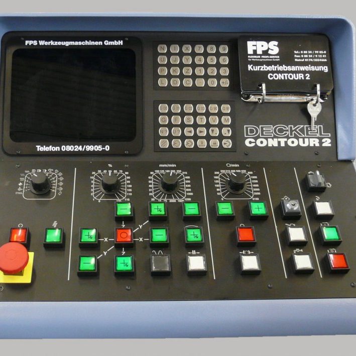 DECKEL FP4 MA 2204 MIT DECKEL CONTOUR 2 STEUERUNG - von FPS generalüberholt - Bedienung CNC mit Handrad