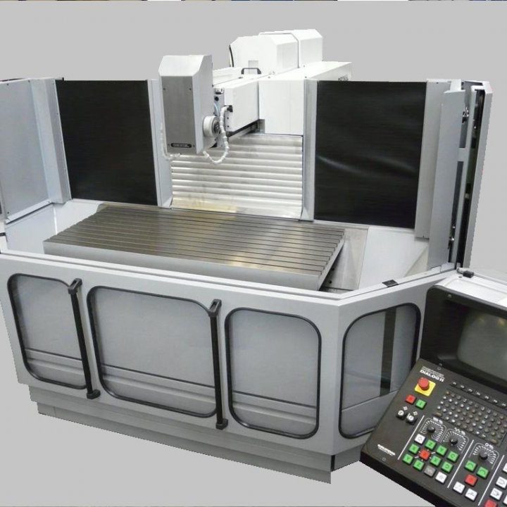 DECKEL FP50 CC 2813 MIT DECKEL DIALOG 11 STEUERUNG BETTMASCHINE / X-1200MM - von FPS generalüberholt - Bedienung CNC ohne Handrad