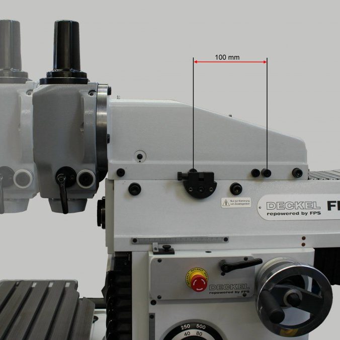 DECKEL FP1 2101-100 mit stufenlosem Vorschub - von FPS generalüberholt - Bedienung manuell