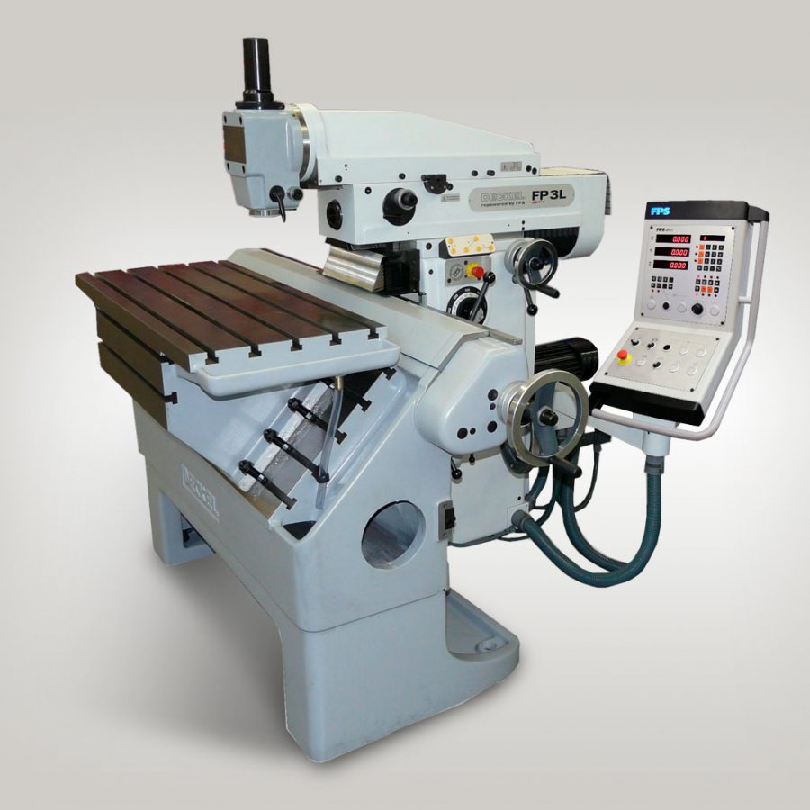 DECKEL FP3L 2302-100 AKTIV-DIGITAL SCHRÄGBETTMASCHINE X-800mm - Bedienung manuell