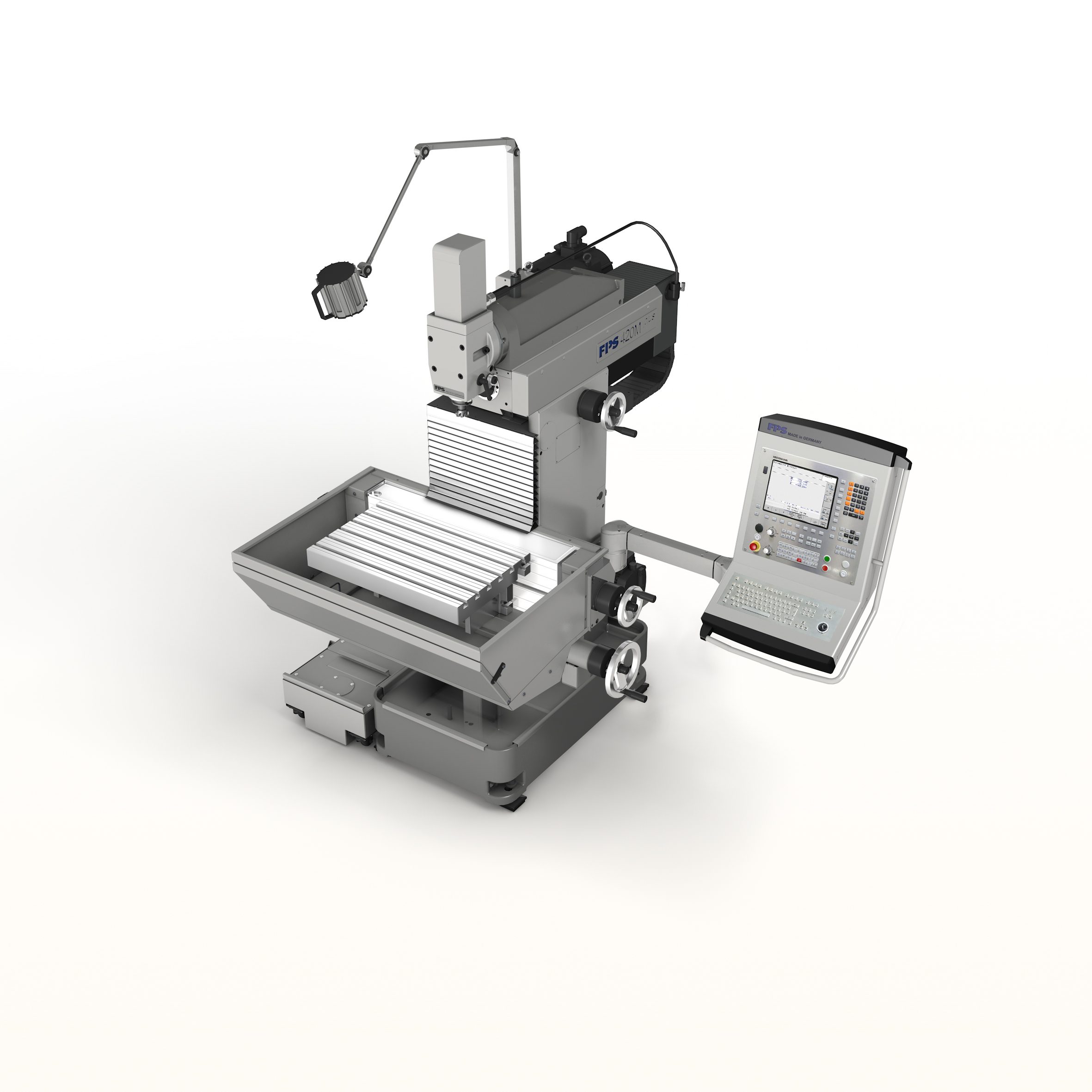 FPS 420M-plus universal milling machine and drill with linear path control, HEIDENHAIN TNC 128